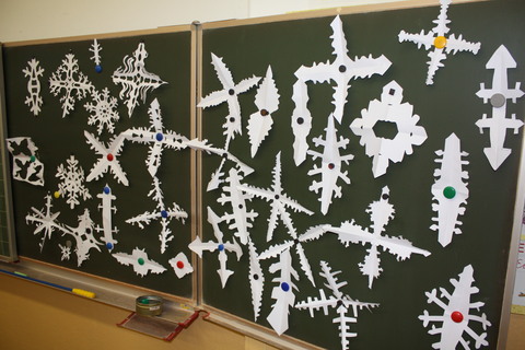 Schneeflocken aus Papier